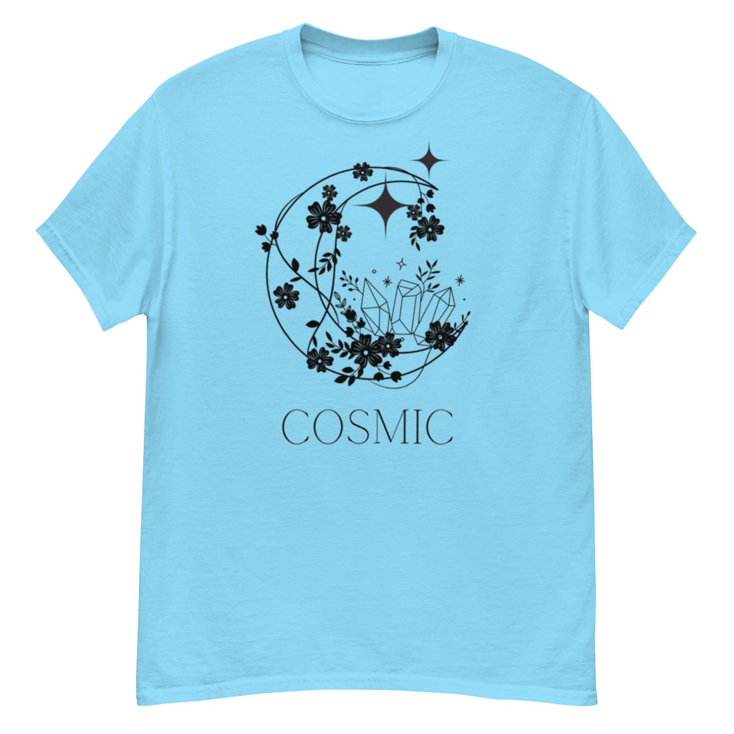 Cosmic Crystal Moon Men's t shirt
