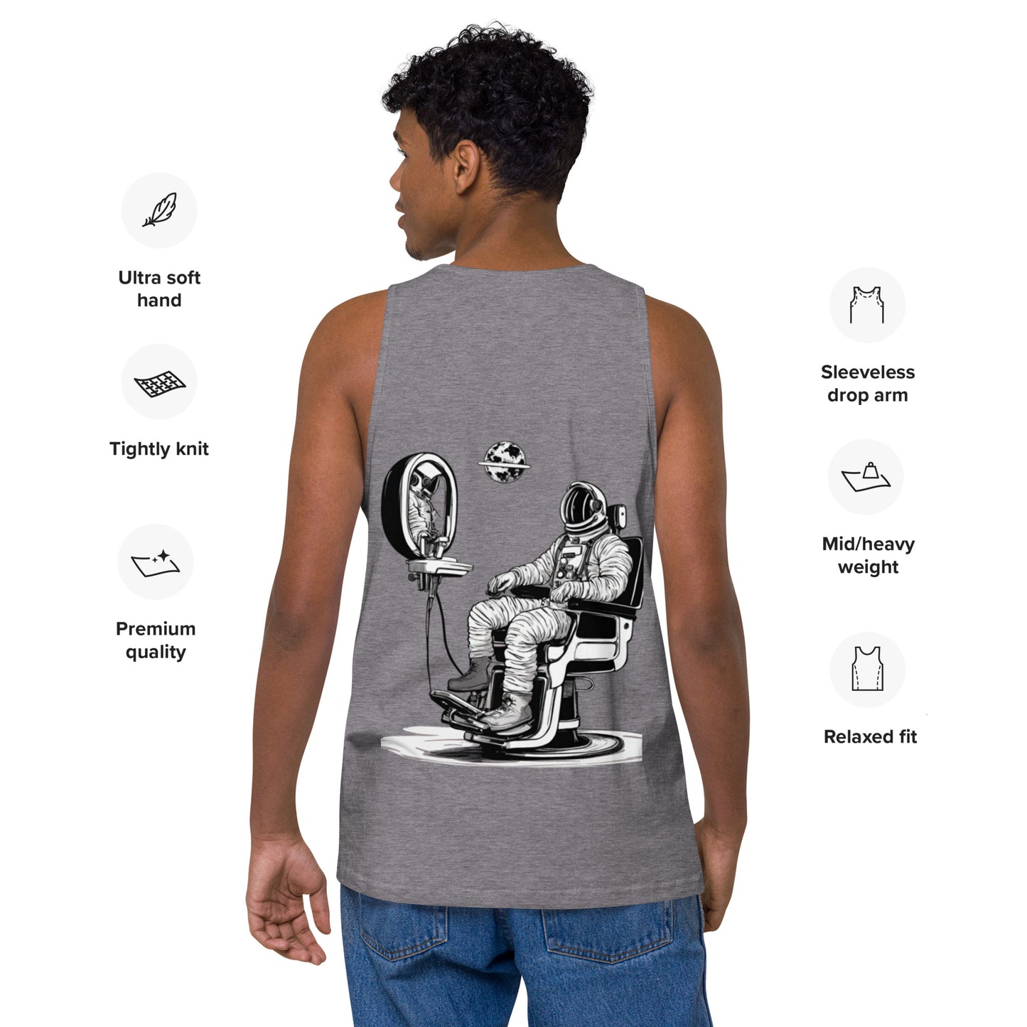 Astro Barber Chair Men’s Tank Top