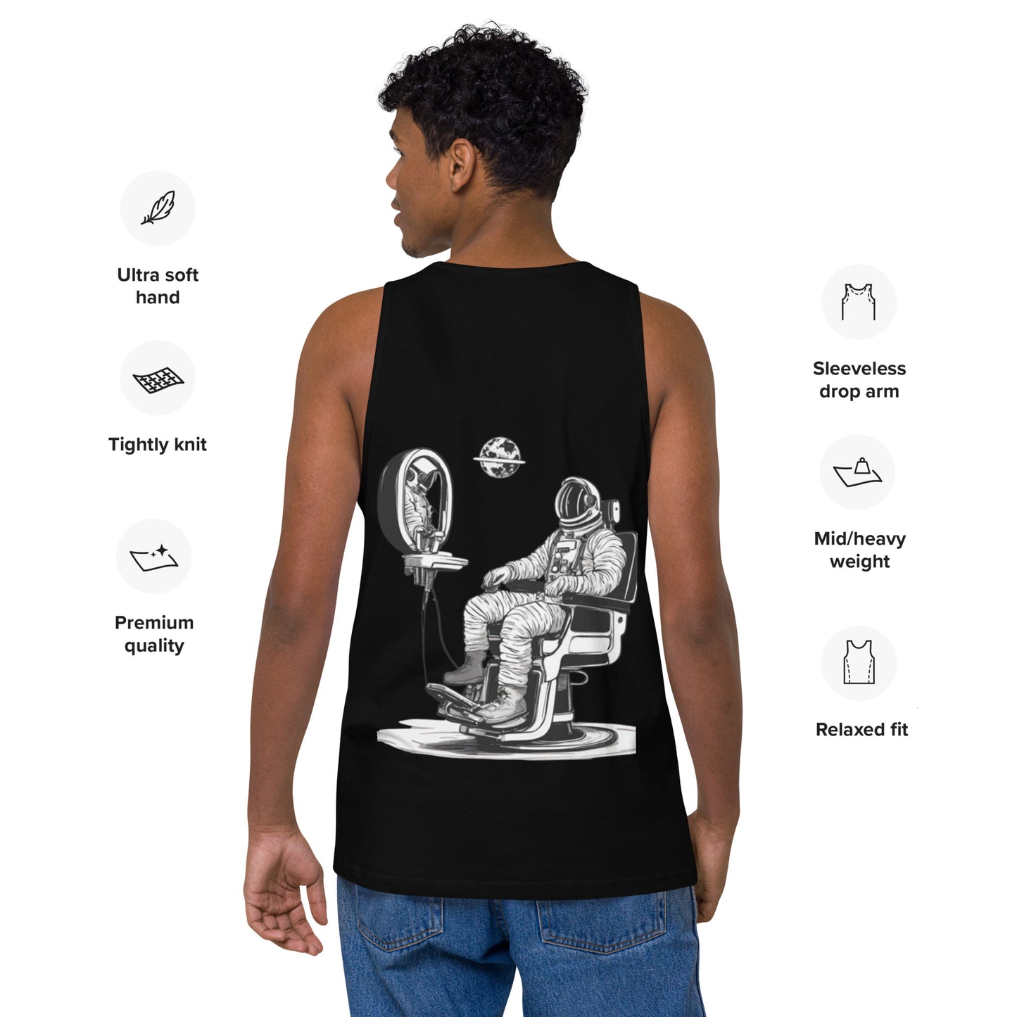 Astro Barber Chair Men’s Tank Top