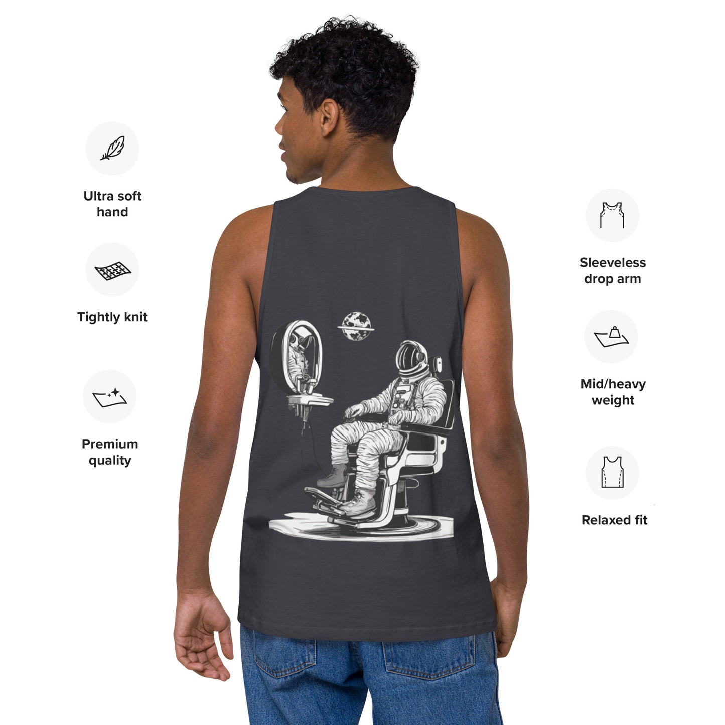 Astro Barber Chair Men’s Tank Top