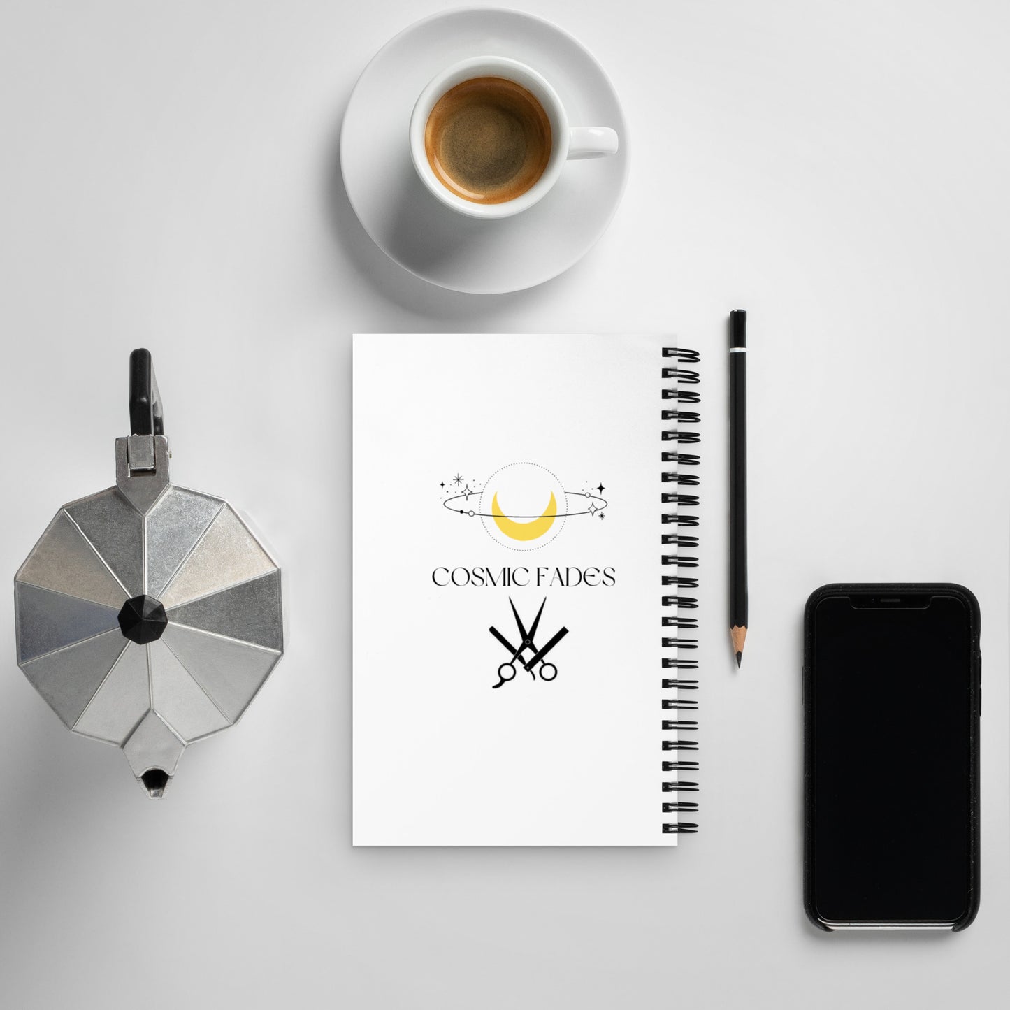 Moonwalking Spiral notebook