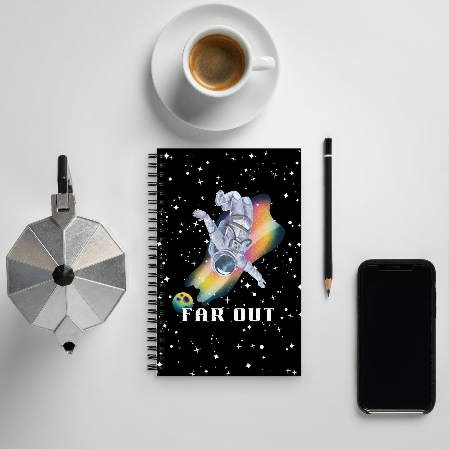 Far Out Spiral Notebook