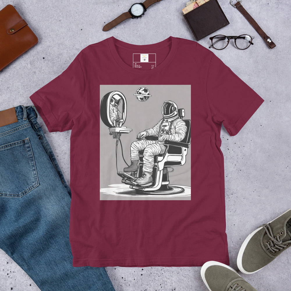 Astro Barber Chair Unisex T-Shirt