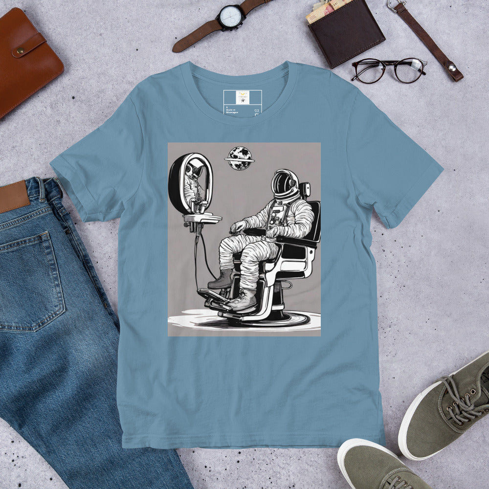 Astro Barber Chair Unisex T-Shirt