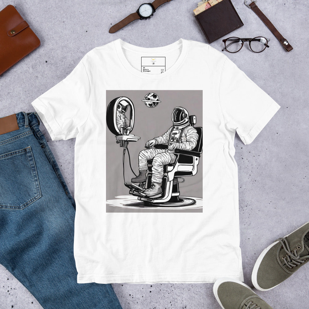 Astro Barber Chair Unisex T-Shirt