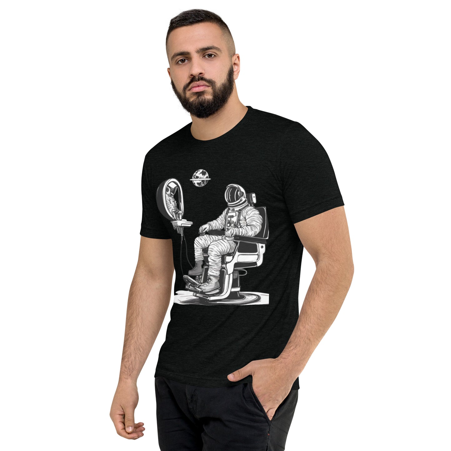Astro Barber Chair Short Sleeve T-Shirt