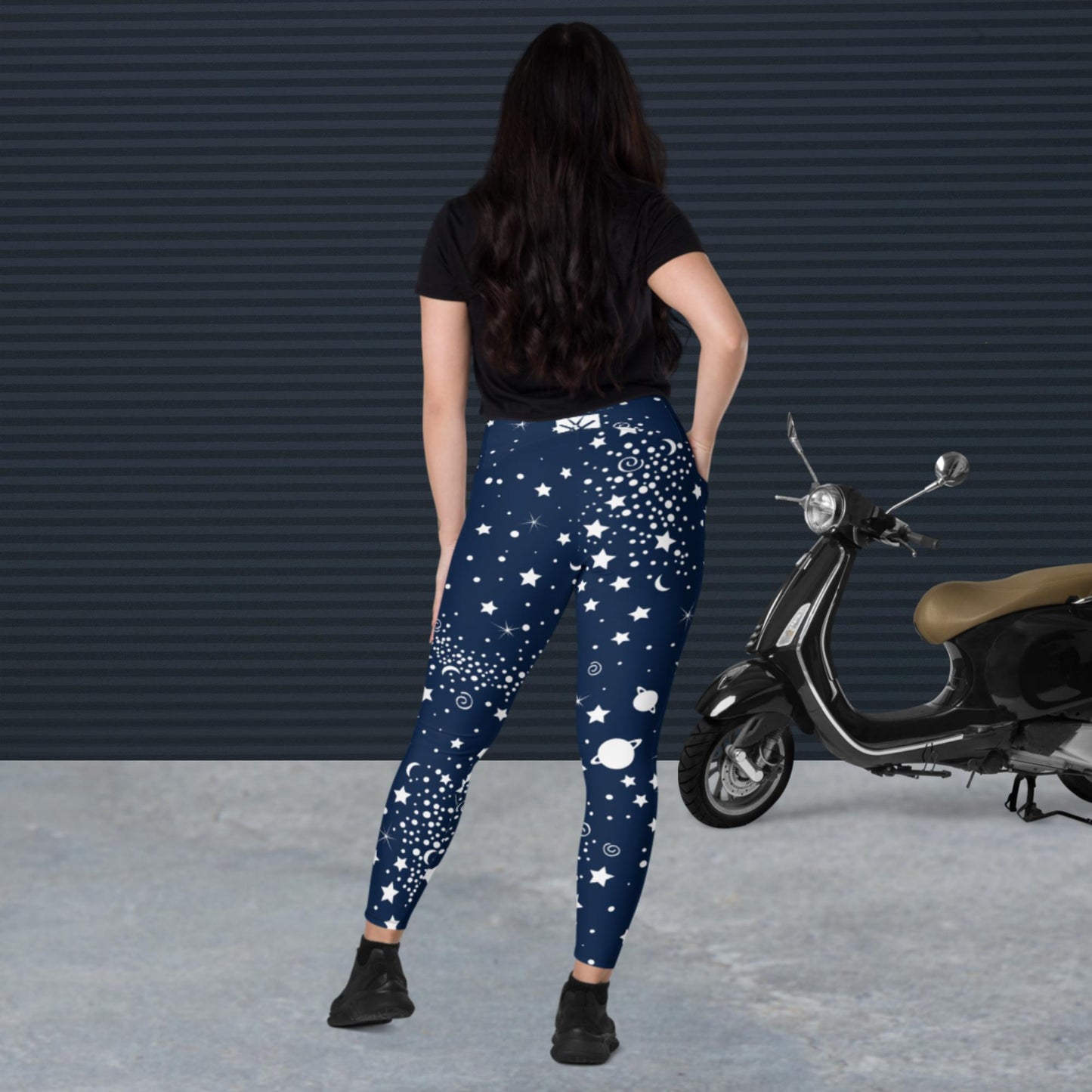 Cosmic Stars  Leggings with pockets