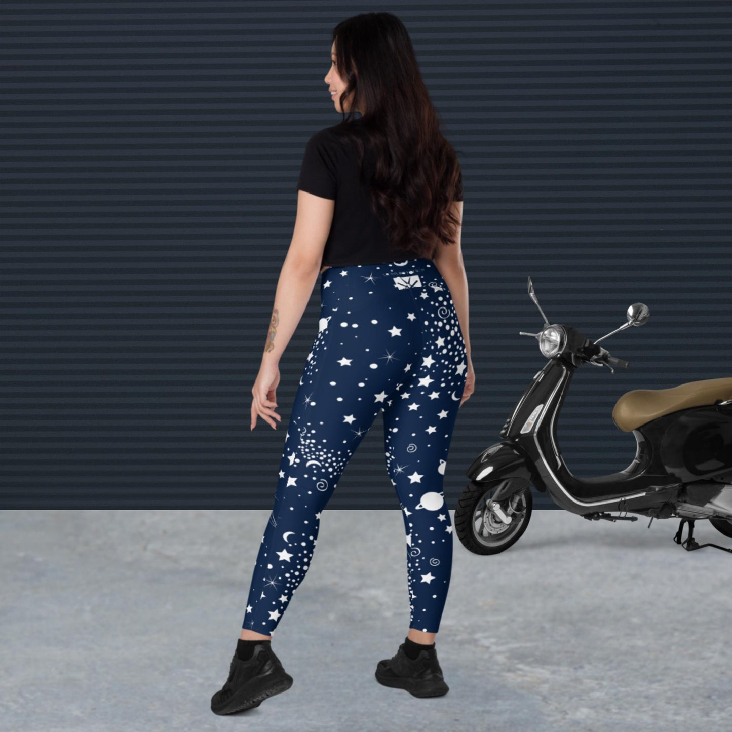 Cosmic Stars  Leggings with pockets