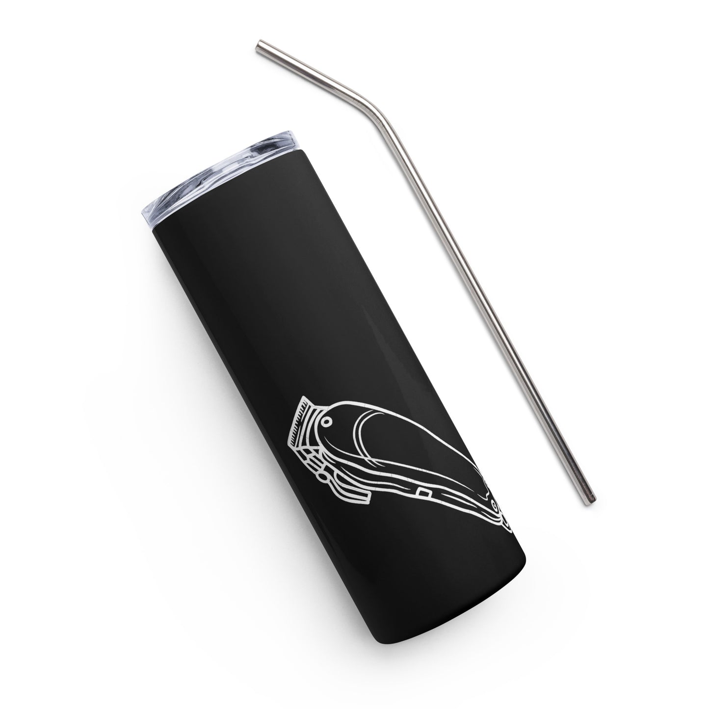 Black Clipper Stainless Steel Tumbler