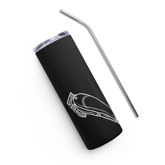 Black Clipper Stainless Steel Tumbler