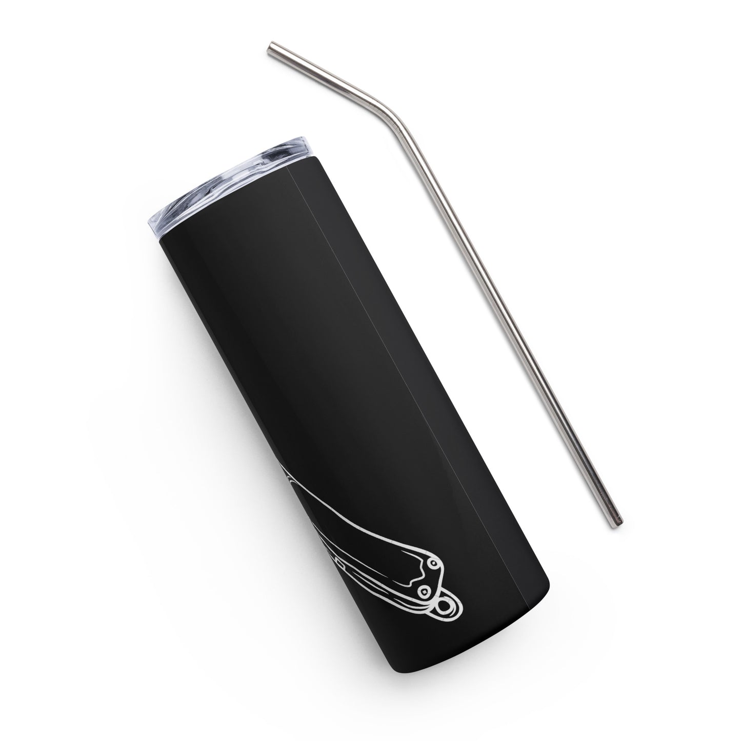 Black Clipper Stainless Steel Tumbler