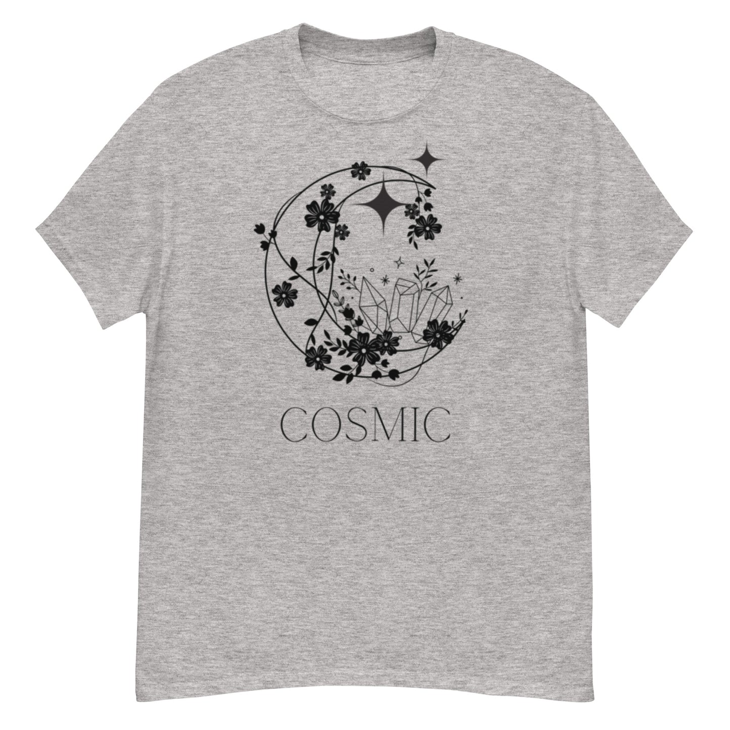 Cosmic Crystal Moon Men's t shirt