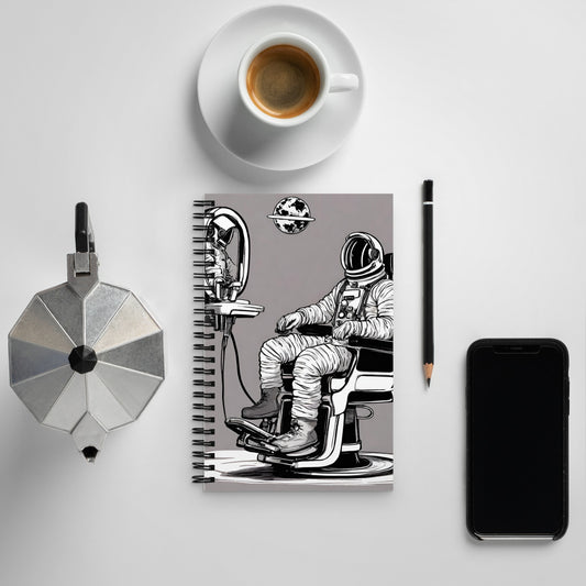 Astro Barber Chair Spiral Notebook