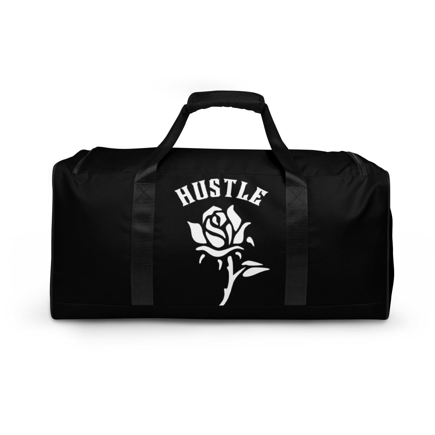 Hustle Rose Black Duffle bag