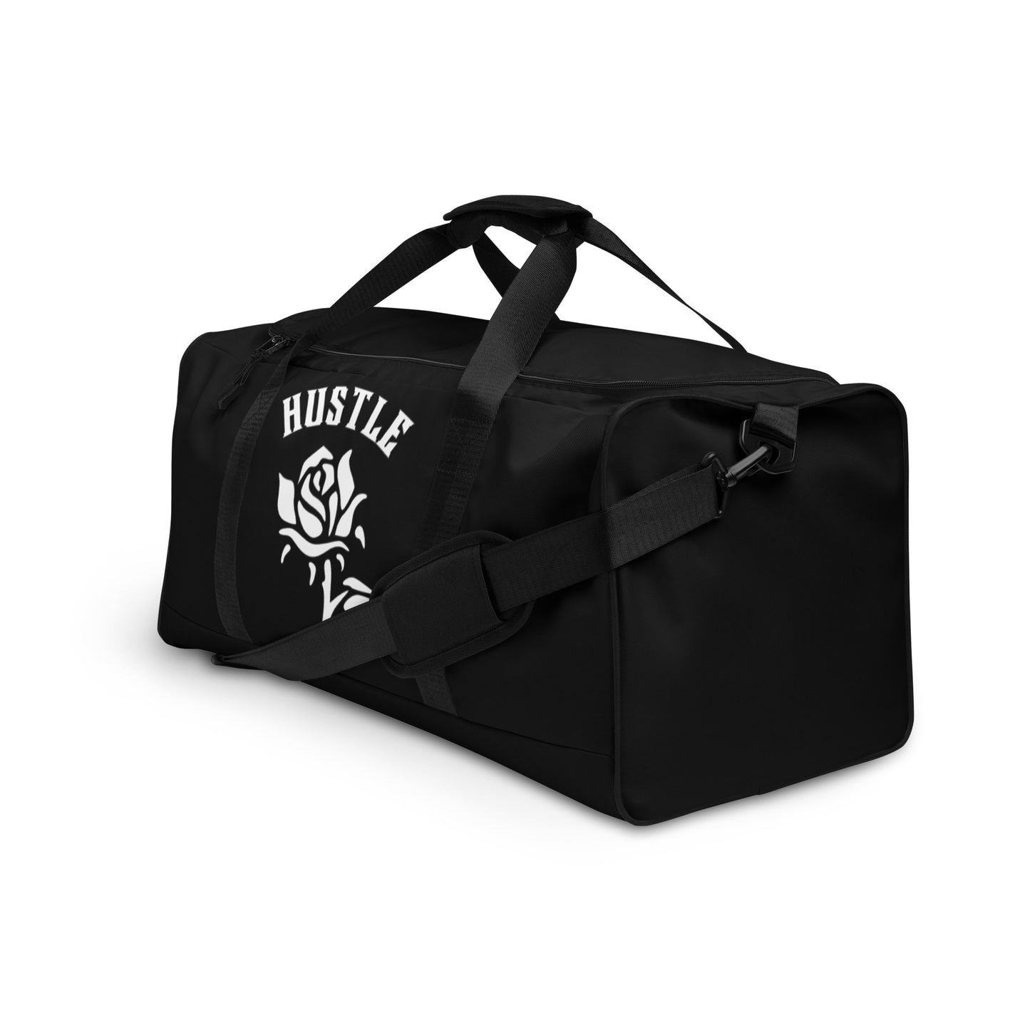 Hustle Rose Black Duffle bag