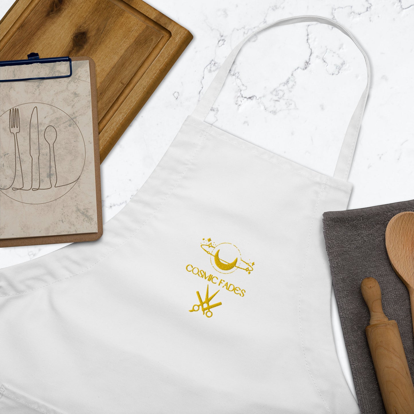 Cosmic Fades Embroidered Apron